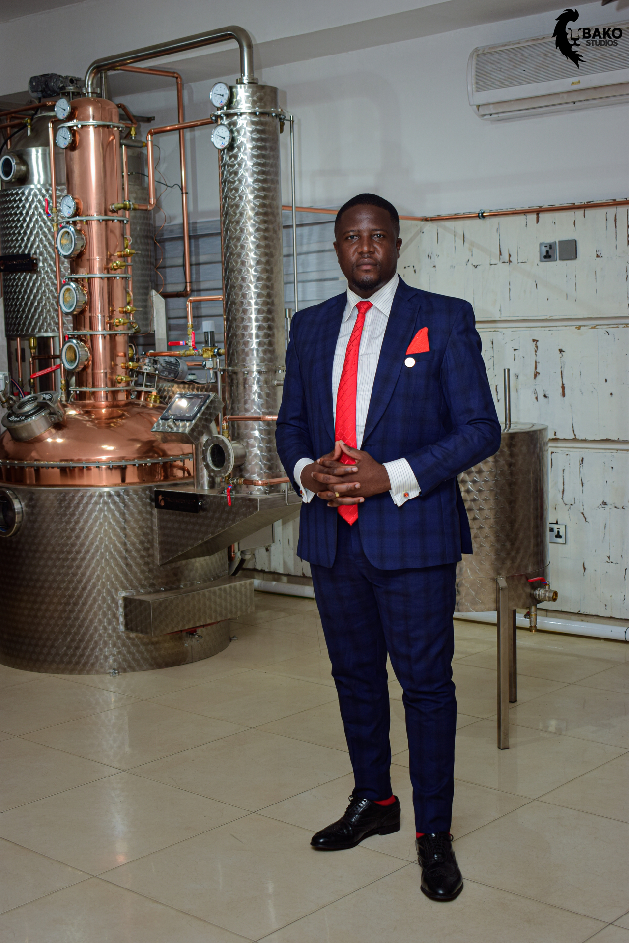 Bansa Foods leadership at the company distillery